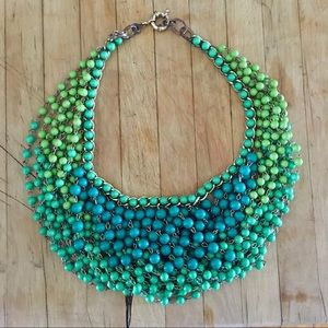 Beaded collar necklace